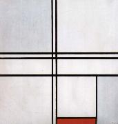 Piet Mondrian Conformation with a rde block oil